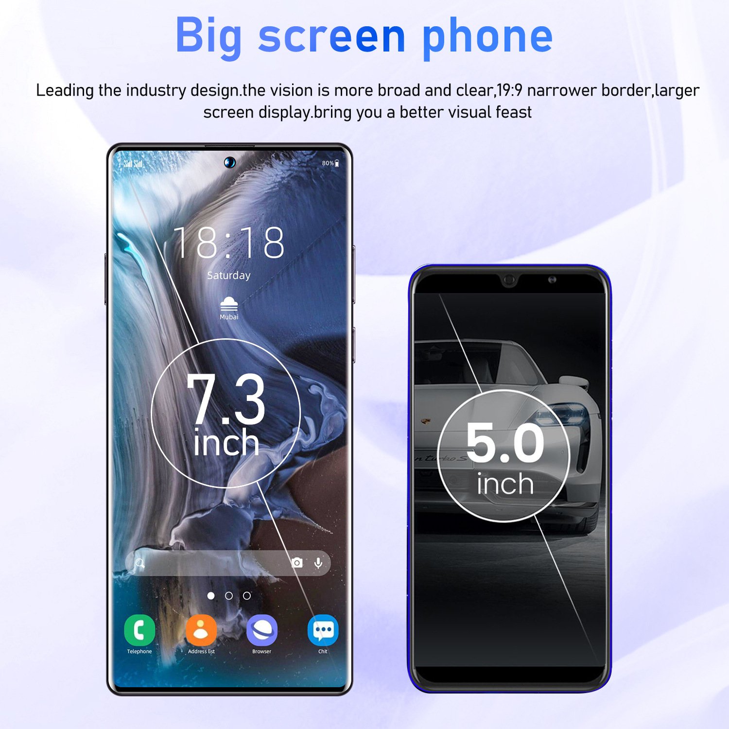 Factory Wholesale S22 Ultra 7 2 Inch Smartphone with Large Memory and Big Battery 16GB 1TB Android 12 Gaming Cellphone